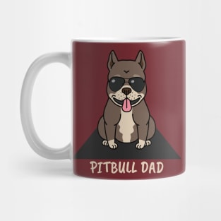 Cute Pitbull Dad Dog Mug